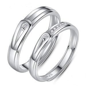 Silver Cheap Promise Rings for Couples