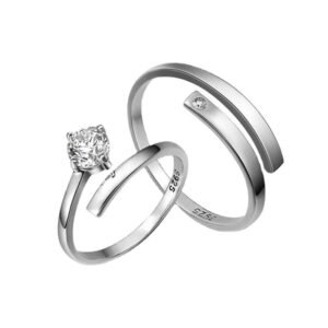 Zirconia Engagement Rings for Couples with Names